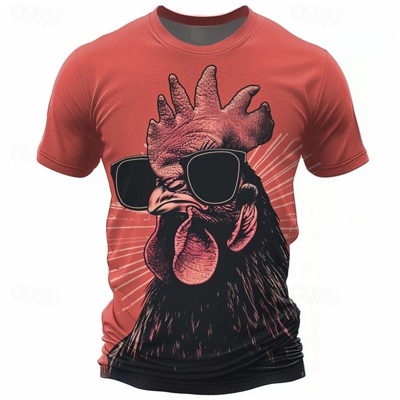 3D Printed Sunglasses Chicken T-Shirt For Men Fun Animal Pattern T Shirts Summer Loose Street Sport Tops O-Neck Short Sleeve Tee S
3D Printed Sunglasses Chicken T-Shirt For Men Fun Animal Pattern T Shirts Summer Loose Street Sport Tops O-Neck Short Sleeve Tee S
