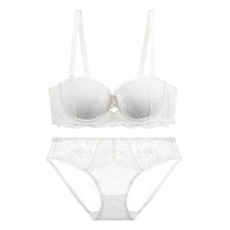 French lace underwear small breasts show big gathering bra girl black half cup sexy bra bra 70B білий
French lace underwear small breasts show big gathering bra girl black half cup sexy bra bra 70B білий