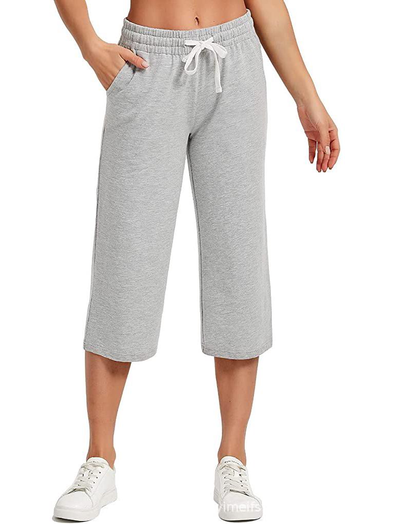 Женские брюки капри для йоги с внутренним карманом - Повседневные и для занятий спортом в помещении, Прямой широкий крой Large
Женские брюки капри для йоги с внутренним карманом - Повседневные и для занятий спортом в помещении, Прямой широкий крой Large