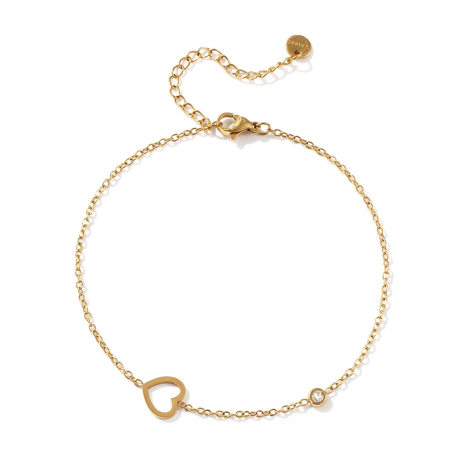 Exquisite Stylish 18K Gold Plated Anklet 304 Stainless Steel & Cubic Zirconia Link Cable Chain For Women Gift 22cm(8.7 ) long
Exquisite Stylish 18K Gold Plated Anklet 304 Stainless Steel & Cubic Zirconia Link Cable Chain For Women Gift 22cm(8.7 ) long