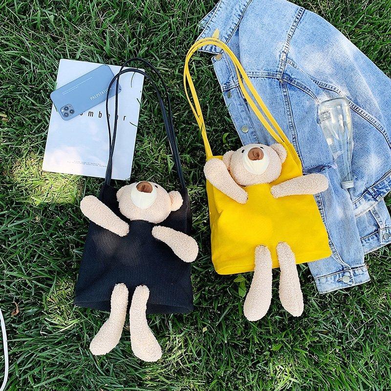 Canvas bag Girls fashion shoulder bag 2025 new cute bear student portable shopping bag чорний
Canvas bag Girls fashion shoulder bag 2025 new cute bear student portable shopping bag чорний
