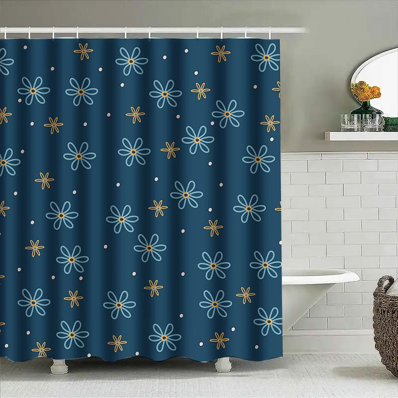 Blue Floral Shower Curtain Waterproof Bathroom Decor With White And Yellow Flowers 36 X 72, Free Hanging Rings Included (D109) W60H190(CM)-1 Pcs
Blue Floral Shower Curtain Waterproof Bathroom Decor With White And Yellow Flowers 36 X 72, Free Hanging Rings Included (D109) W60H190(CM)-1 Pcs