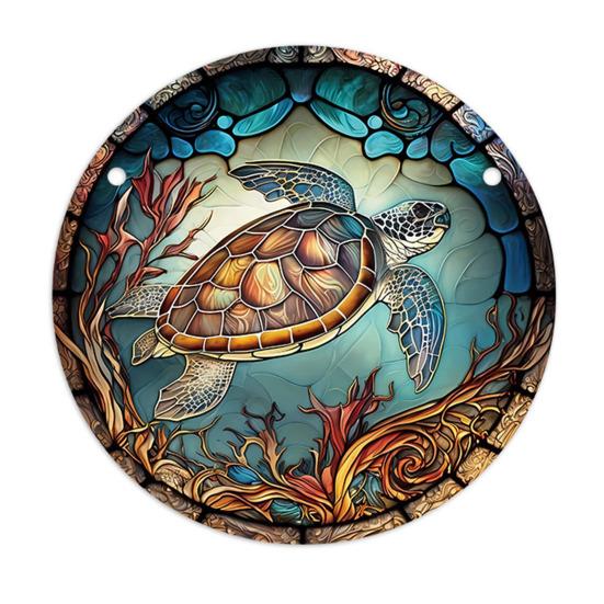 Round Stained Glass Style Window Hangings 5.9 Inch Colorful Sun Catcher with Chain for Indoor Outdoor Decor Light Reflection Artistic Gift 15x15cm F
Round Stained Glass Style Window Hangings 5.9 Inch Colorful Sun Catcher with Chain for Indoor Outdoor Decor Light Reflection Artistic Gift 15x15cm F