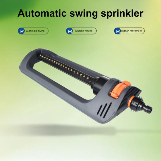 Oscillating Sprinkler 19-Hole Nozzle Lawn Sprinkler Wide Coverage Irrigation Water Sprinkler for Patio Yard Lawn Watering сірий
Oscillating Sprinkler 19-Hole Nozzle Lawn Sprinkler Wide Coverage Irrigation Water Sprinkler for Patio Yard Lawn Watering сірий