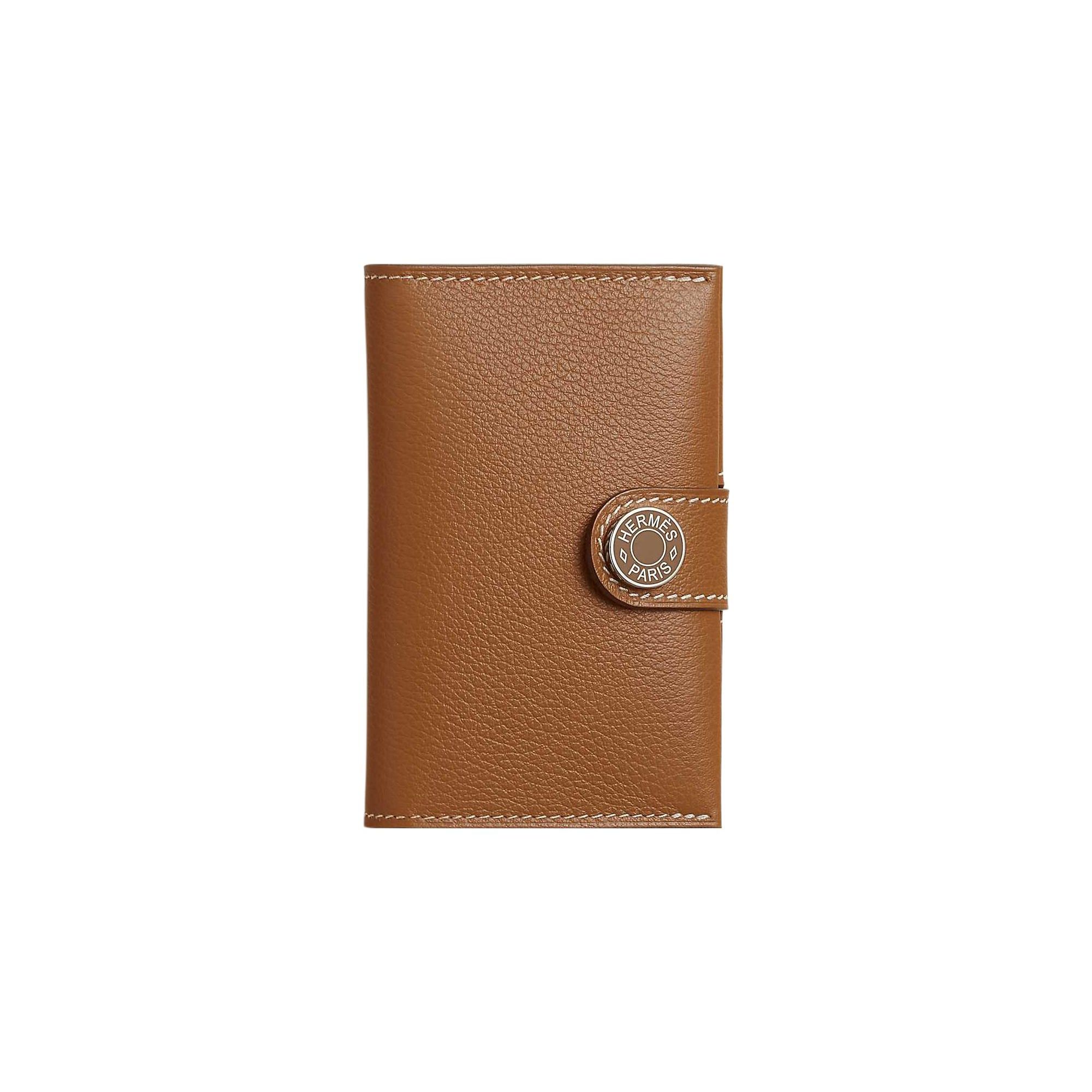 Hermes R.M.S Palladium Plated Snap Evercolor Calfskin Card Holder Men card holder Brown H084335CKAD Box Included
Hermes R.M.S Palladium Plated Snap Evercolor Calfskin Card Holder Men card holder Brown H084335CKAD Box Included