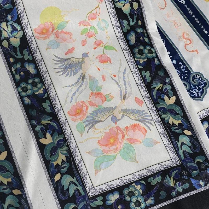 Chinese Exquisite Printed Hanfu Fabric Ancient Qing/Han System Costume Herringbone Slanted Fabrics for DIY Sewing Mamian Dress Length 110cm
Chinese Exquisite Printed Hanfu Fabric Ancient Qing/Han System Costume Herringbone Slanted Fabrics for DIY Sewing Mamian Dress Length 110cm