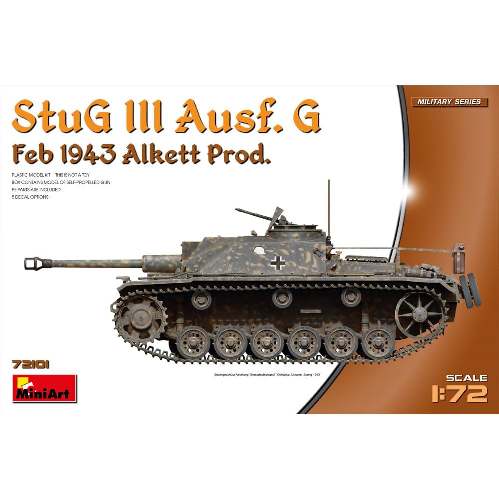 Miniart WWII German Army III February Alket Plastic MA72101 1/72 Sturmgeschütz Ausf. G, 1943, Body, Model, сірий колір
Miniart WWII German Army III February Alket Plastic MA72101 1/72 Sturmgeschütz Ausf. G, 1943, Body, Model, сірий колір