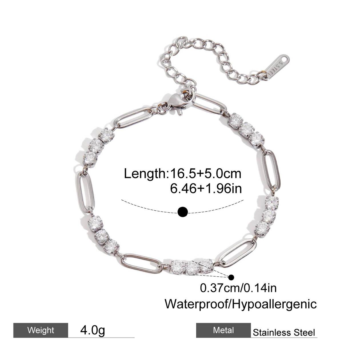 Yori Waterproof High Quality Shiny Cubic Zirconia Chain Premium Bracelet Stainless Steel New Daily High Quality Jewelry Gift
Yori Waterproof High Quality Shiny Cubic Zirconia Chain Premium Bracelet Stainless Steel New Daily High Quality Jewelry Gift