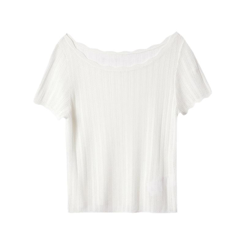 LANCY Women s Thin Lyocell Short-Sleeve Knit Top XL
LANCY Women s Thin Lyocell Short-Sleeve Knit Top XL
