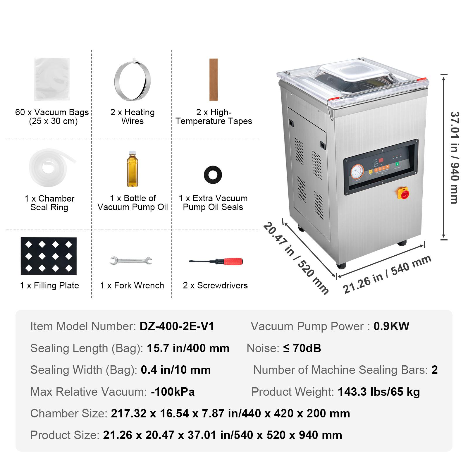 SucceBuy DZ-400/2E Автоматический вакуумный упаковщик 1000 Вт Вакуумная упаковка Запайка Запайщик Машина Сверхглубокий 200 мм Свежая Упаковка Сохранение
SucceBuy DZ-400/2E Автоматический вакуумный упаковщик 1000 Вт Вакуумная упаковка Запайка Запайщик Машина Сверхглубокий 200 мм Свежая Упаковка Сохранение