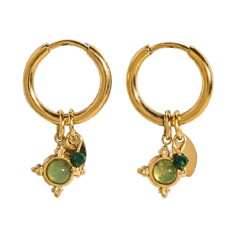 Modern Twist Lock Aventurine Stone Ear Clips Breathable Lightweight Design Dangle Ear Studs Office Party Jewelry 1
Modern Twist Lock Aventurine Stone Ear Clips Breathable Lightweight Design Dangle Ear Studs Office Party Jewelry 1