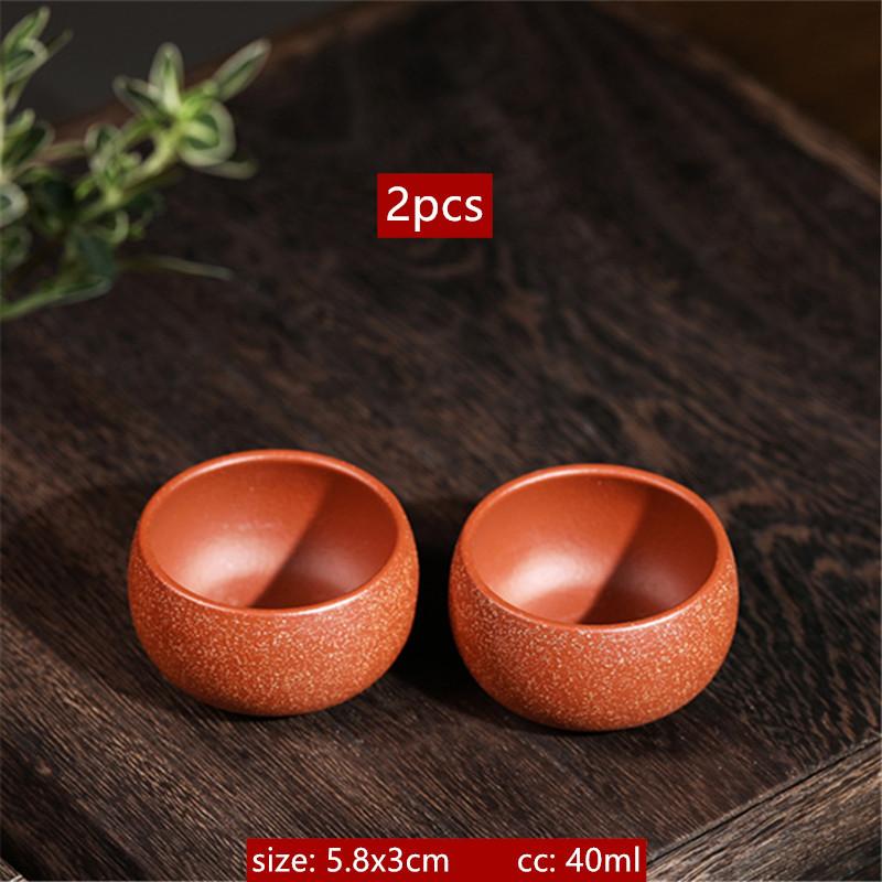 2pcs/ 40ml Chinese Purple Clay Teacup Traditional Beauty Tea Set Portable Personal Single Cup Handmade Custom Tea Accessories червоний
2pcs/ 40ml Chinese Purple Clay Teacup Traditional Beauty Tea Set Portable Personal Single Cup Handmade Custom Tea Accessories червоний