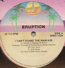 12inch Record ERUPTION / BUMBLEBEE UNLIMITED - I Can t Stand The Rain / Love Bug SPEC1324 Unidisc Canada Dance & Electronica Used
12inch Record ERUPTION / BUMBLEBEE UNLIMITED - I Can t Stand The Rain / Love Bug SPEC1324 Unidisc Canada Dance & Electronica Used