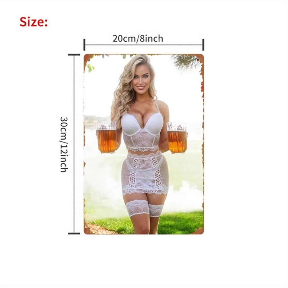 Vintage Metal Wall Art Sexy Lady Beer Mug Decor 8x12 Inch Durable Iron Decor for Home Bar Garden Farmhouse 1PC 20x30cm
Vintage Metal Wall Art Sexy Lady Beer Mug Decor 8x12 Inch Durable Iron Decor for Home Bar Garden Farmhouse 1PC 20x30cm