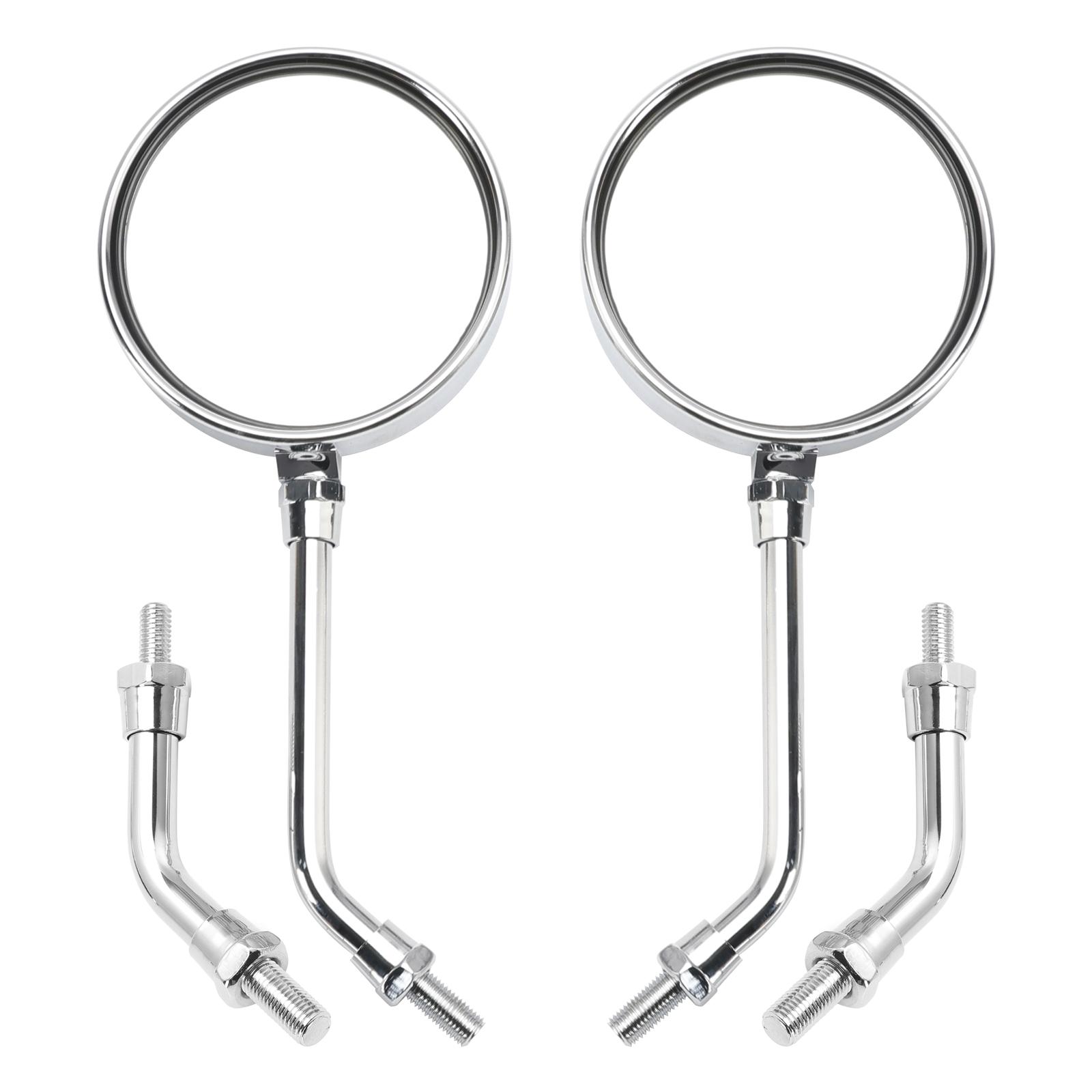 Pair Chrome Motorcycle Mirrors - Long & Short Stem 10mm For Kawasaki Z1 Z2 Style
Pair Chrome Motorcycle Mirrors - Long & Short Stem 10mm For Kawasaki Z1 Z2 Style