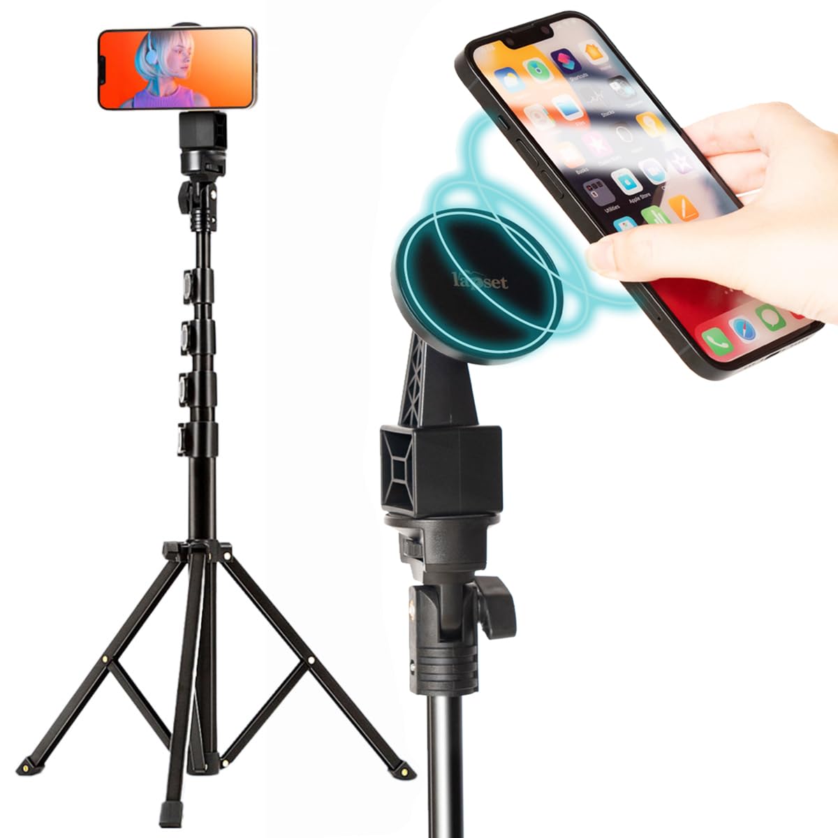 lapset in magnetic smartphone 165cm MagSafe lightweight and storage bag metal ring video tripod stand [Featured Poco ce, one-touch
lapset in magnetic smartphone 165cm MagSafe lightweight and storage bag metal ring video tripod stand [Featured Poco ce, one-touch