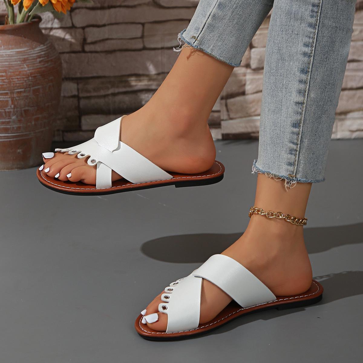 Большие тапочки на плоской подошве, новинка лета 2025 года, милые наружные тапочки для отдыха на пляже, повседневные тапочки с открытым носком для женщин 43 белый
Большие тапочки на плоской подошве, новинка лета 2025 года, милые наружные тапочки для отдыха на пляже, повседневные тапочки с открытым носком для женщин 43 белый