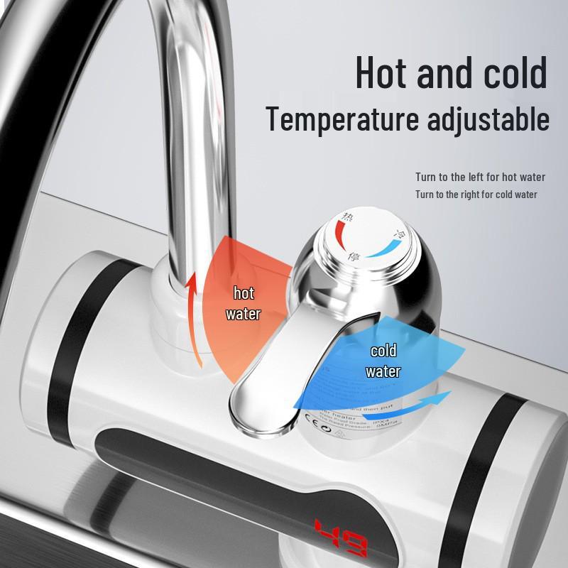Dual-Use Instant Electric Water Faucet for Kitchen & Bathroom - Hot/Cold Small Water Heater for Shower EU Standard
Dual-Use Instant Electric Water Faucet for Kitchen & Bathroom - Hot/Cold Small Water Heater for Shower EU Standard