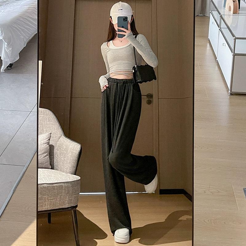 Petite Wide-Leg High-Waisted Glutinous Rice Pants for Women – Spring/Autumn Casual Floor-Length, Sizes 145XS-150. L (106-115 lbs)
Petite Wide-Leg High-Waisted Glutinous Rice Pants for Women – Spring/Autumn Casual Floor-Length, Sizes 145XS-150. L (106-115 lbs)