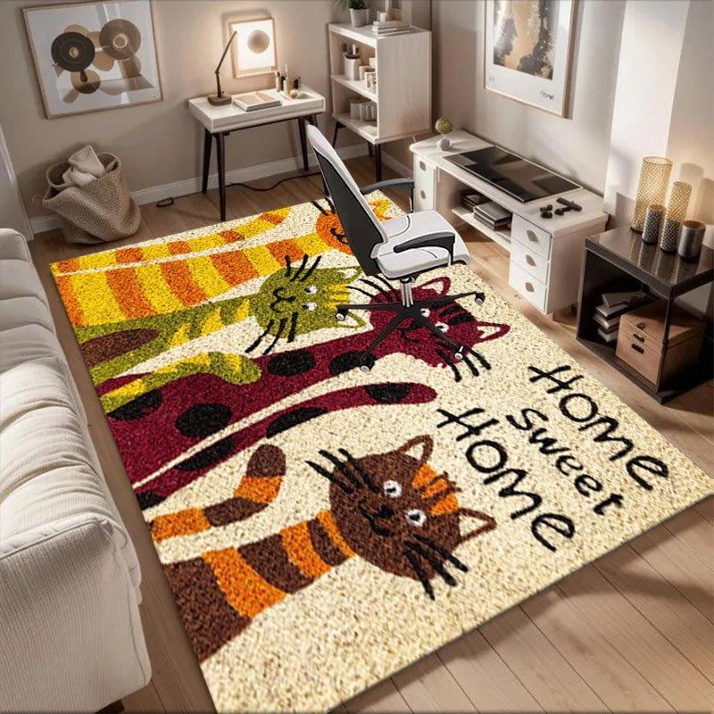 Home Sweet Home Cat Family Doormat - Welcome Mat with CatsOffice Mat Perfect for Home Decor Office Desk Chair Rugs Chair Carpet for office 60cm by 90cm
Home Sweet Home Cat Family Doormat - Welcome Mat with CatsOffice Mat Perfect for Home Decor Office Desk Chair Rugs Chair Carpet for office 60cm by 90cm