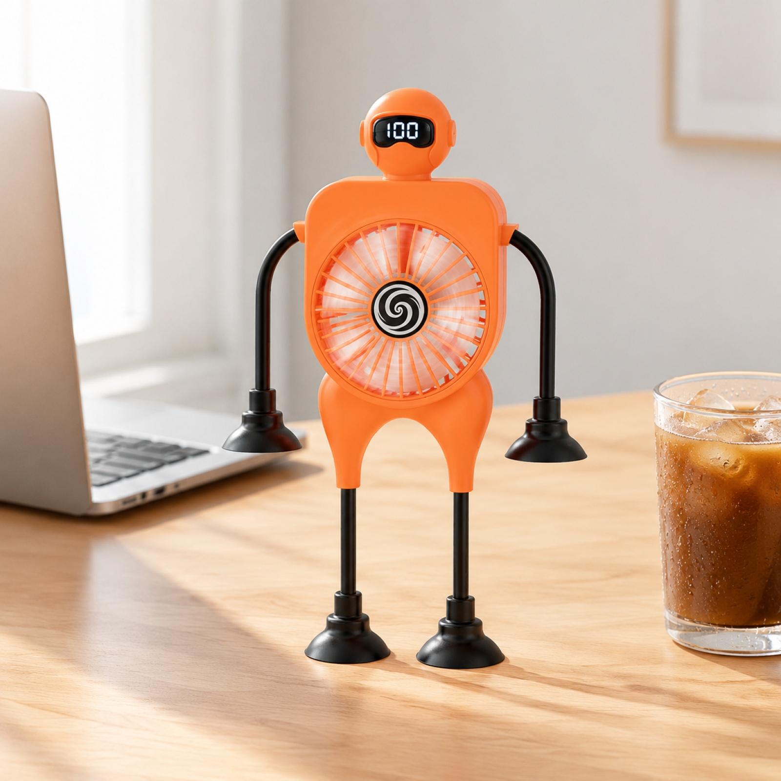 Mini USB Portable Desktop Fan Robot with Suction Cups Small Personal Fan for Office Dormitory Study Room USB Powered one size оранжевый
Mini USB Portable Desktop Fan Robot with Suction Cups Small Personal Fan for Office Dormitory Study Room USB Powered one size оранжевый