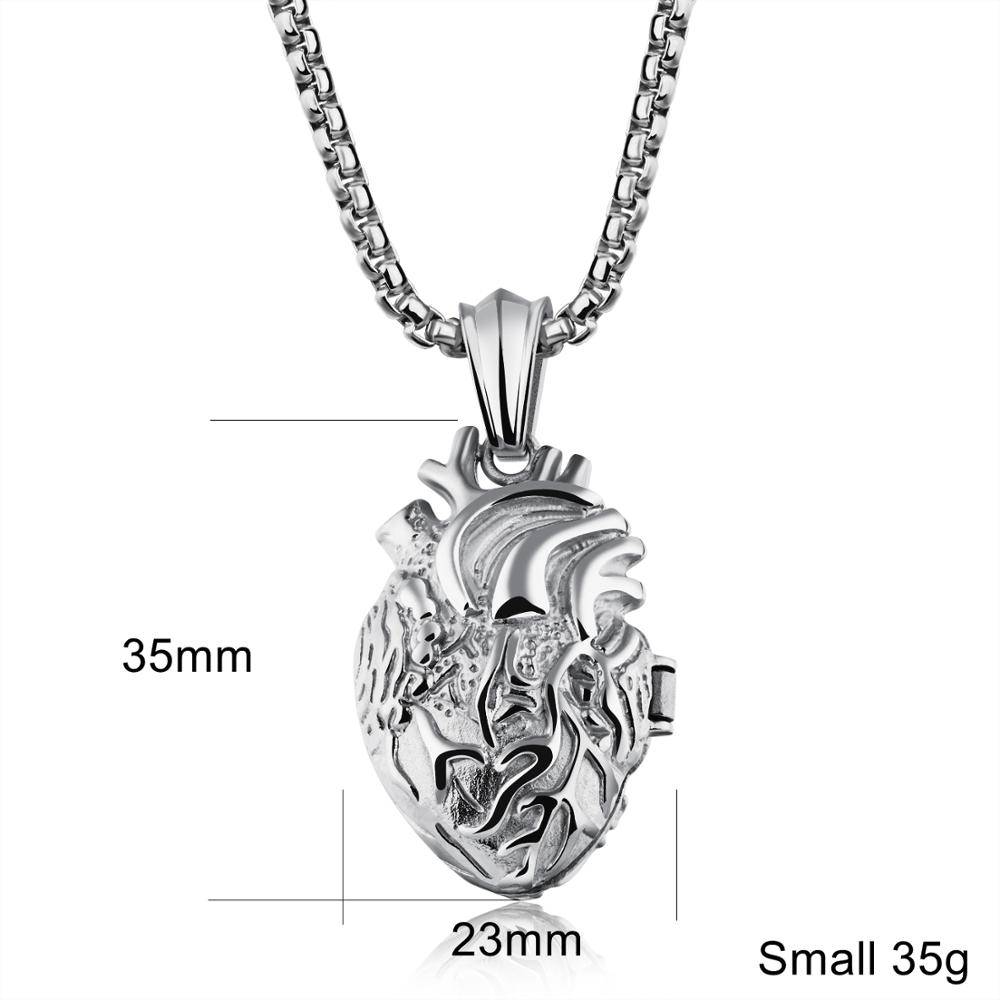 Openable Human Heart Charm Pendant Necklace in Stainless Steel Anatomically Correct Heart Necklace Punk Nurse For Lovers Pendant Only
Openable Human Heart Charm Pendant Necklace in Stainless Steel Anatomically Correct Heart Necklace Punk Nurse For Lovers Pendant Only