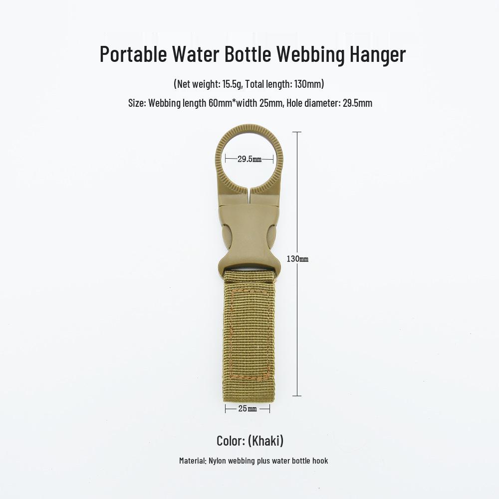 Outdoor Climbing Water Bottle Hook and Lanyard for Backpack or Belt хакі
Outdoor Climbing Water Bottle Hook and Lanyard for Backpack or Belt хакі