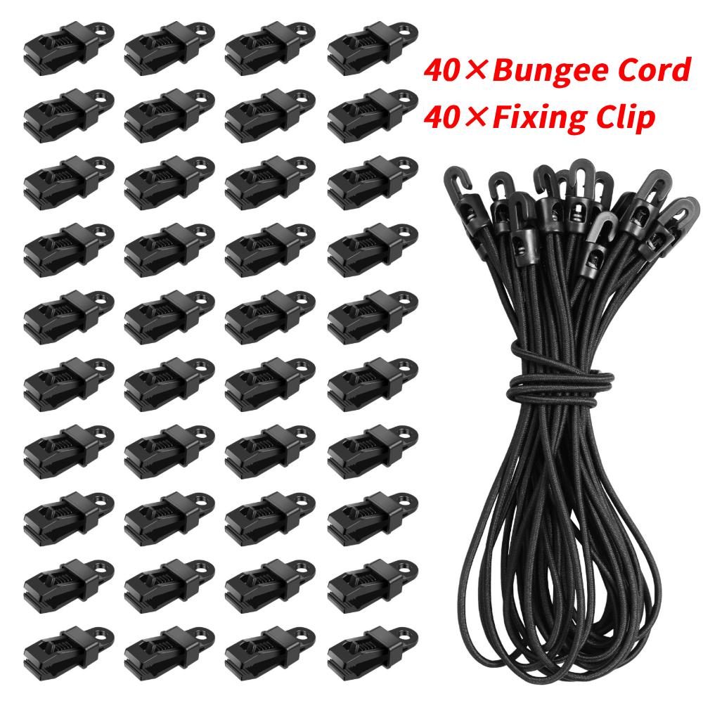 40Pcs Bungee Cord With Hooks 25cm High Elasticity Expander With Hooks Rubber Tensioner With Hooks for Travel Camping Tarpaulin
40Pcs Bungee Cord With Hooks 25cm High Elasticity Expander With Hooks Rubber Tensioner With Hooks for Travel Camping Tarpaulin