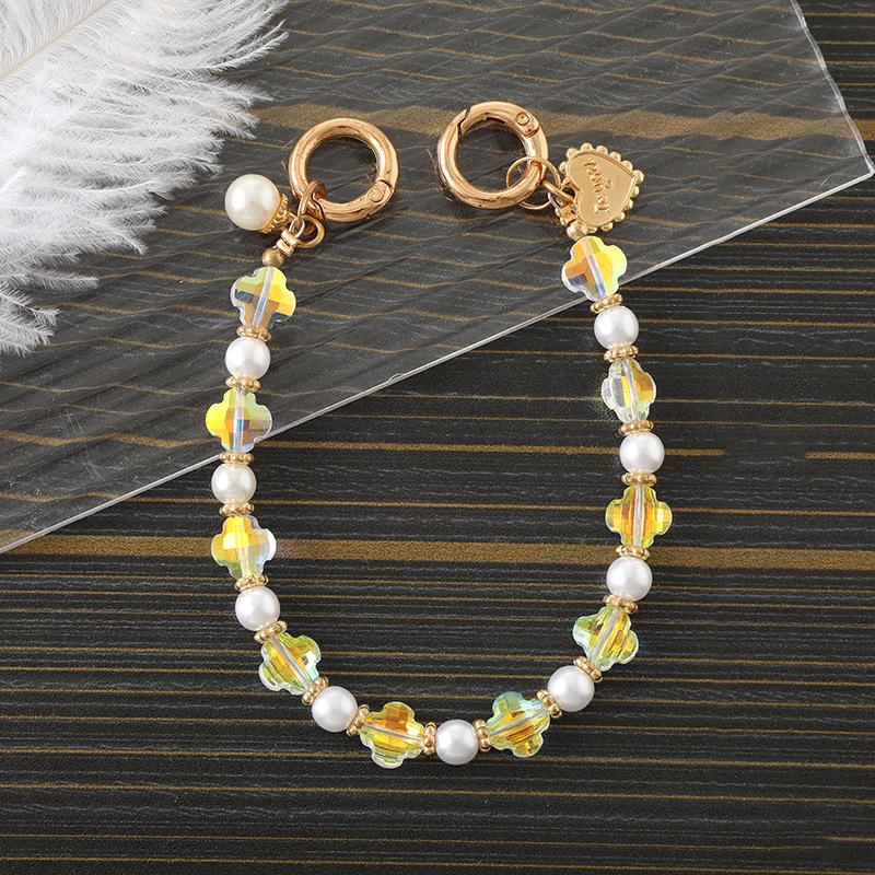 Цепочка для мобильного телефона с жемчужинами особой формы и четырехлистным клевером, шнурок для ключей, сумка, камера, наушники, цепочка для ключей
Цепочка для мобильного телефона с жемчужинами особой формы и четырехлистным клевером, шнурок для ключей, сумка, камера, наушники, цепочка для ключей