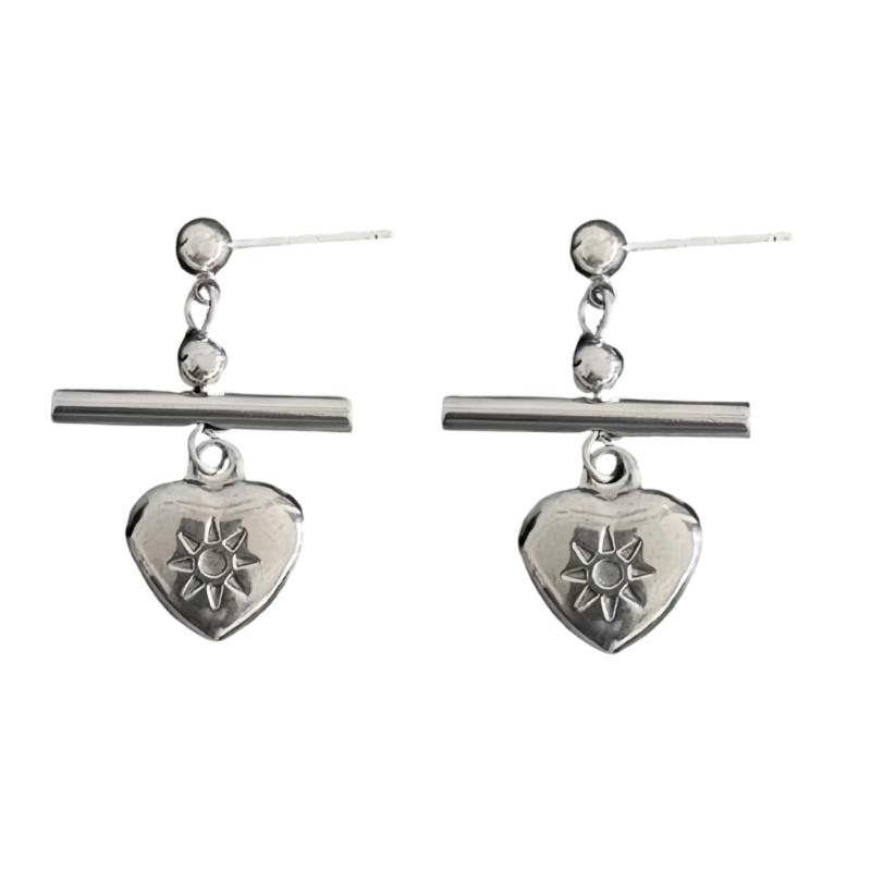 Pair of Love Heart Ear Studs in Steel Offering Comfortable and Minimalists Styles for Fashion Enthusiasts 1
Pair of Love Heart Ear Studs in Steel Offering Comfortable and Minimalists Styles for Fashion Enthusiasts 1