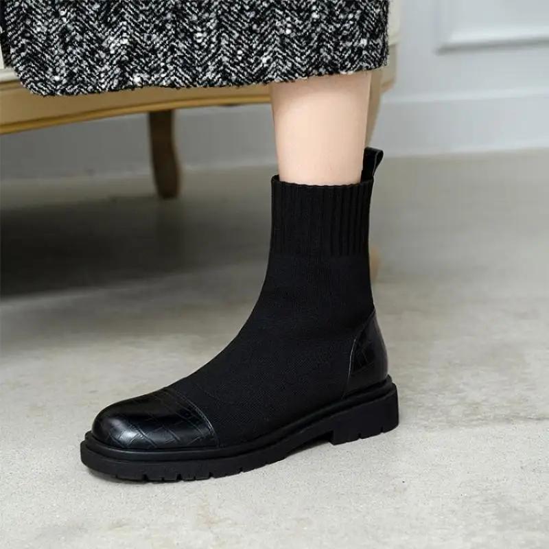 Ботинки Короткие толстые туфли для женщин Коричневый носок Обувь на платформе Эластичные женские ботильоны Тенденция Y2k Новинка в моде Pu 39 40
Ботинки Короткие толстые туфли для женщин Коричневый носок Обувь на платформе Эластичные женские ботильоны Тенденция Y2k Новинка в моде Pu 39 40