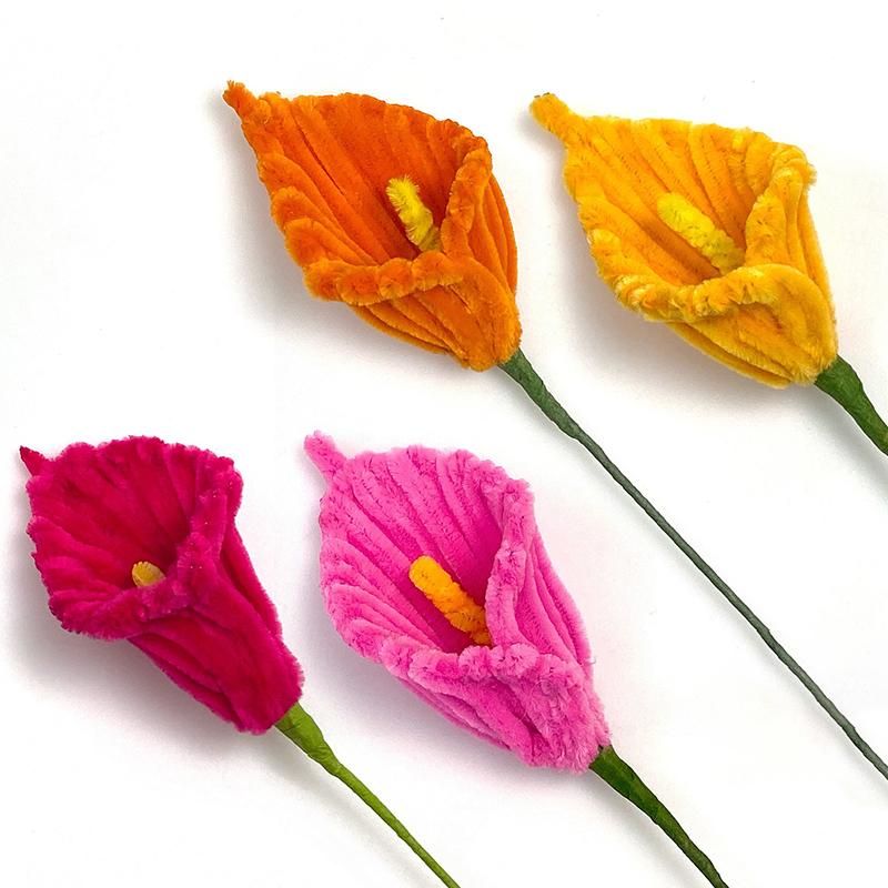 2Pcs Pipe Cleaner Craft Handmade Fake Flowers Finished Artificial Chenille Stems Home Decor Calla Lily Bouquet
2Pcs Pipe Cleaner Craft Handmade Fake Flowers Finished Artificial Chenille Stems Home Decor Calla Lily Bouquet