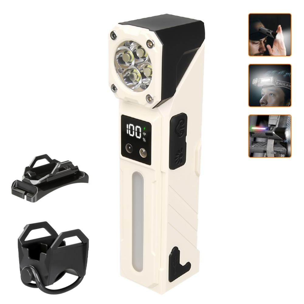 High Power LED Handheld EDC Flashlight 180-degree Adjustable 11 Side Light Modes Magnet RGB Torch Rechargeable Headlamp білий
High Power LED Handheld EDC Flashlight 180-degree Adjustable 11 Side Light Modes Magnet RGB Torch Rechargeable Headlamp білий