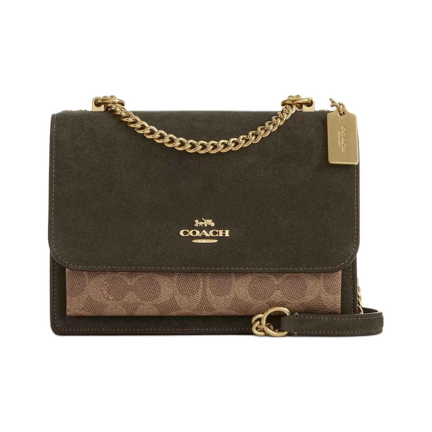 Coach Klare 21 Gold Metallic Chain Shoulder Strap Suede Coated Canvas Smooth Leather Crossbody Bag Small Women crossbody bag CCC70-IMYEE Basic Set (Bag+Dust Bag)
Coach Klare 21 Gold Metallic Chain Shoulder Strap Suede Coated Canvas Smooth Leather Crossbody Bag Small Women crossbody bag CCC70-IMYEE Basic Set (Bag+Dust Bag)