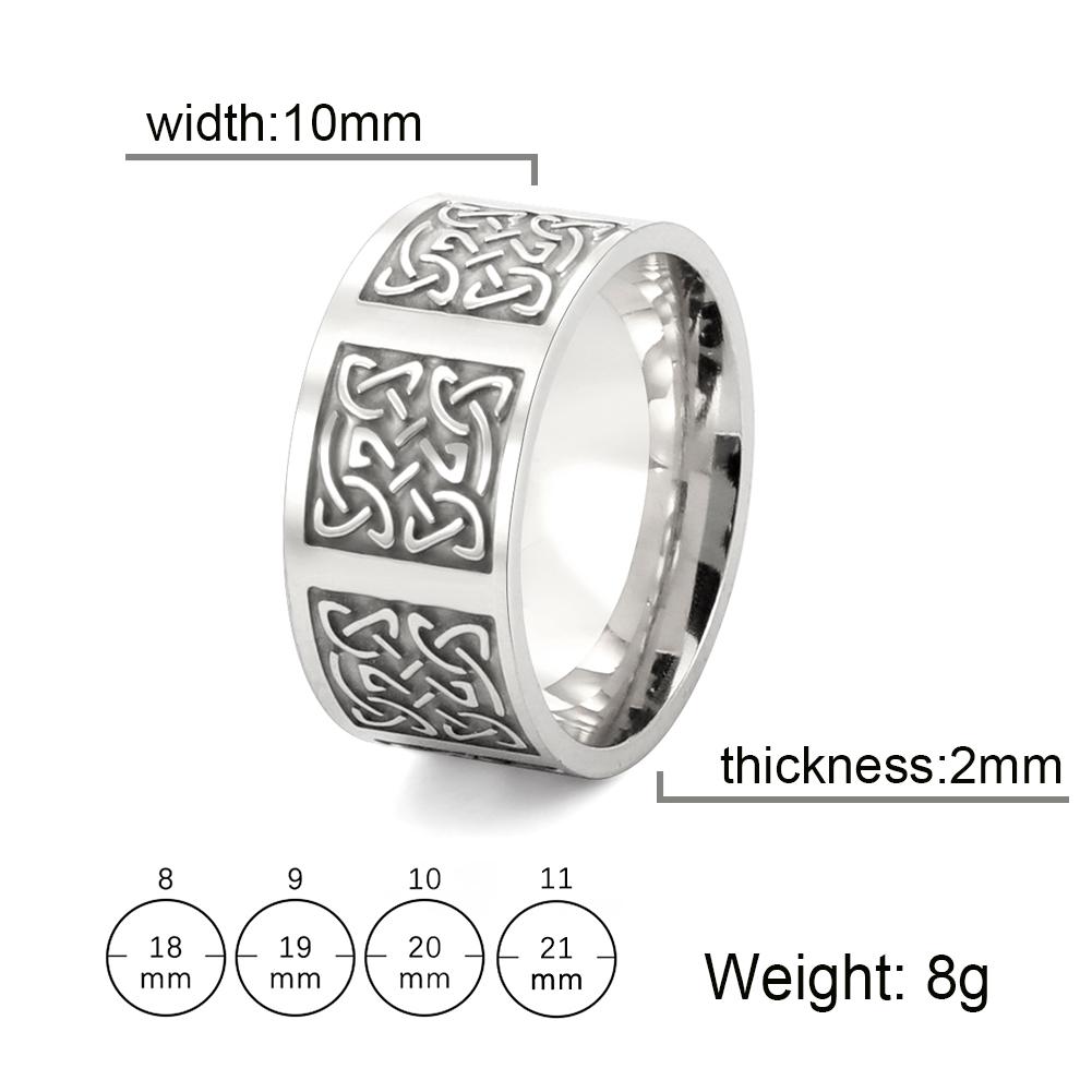 LIKGREAT Celtics Knot Charm Rings Stainless Steel Witch Knot Ring For Men Women Black Gilded Amulet Vintage Jewelry Wholesale 8&As shown
LIKGREAT Celtics Knot Charm Rings Stainless Steel Witch Knot Ring For Men Women Black Gilded Amulet Vintage Jewelry Wholesale 8&As shown