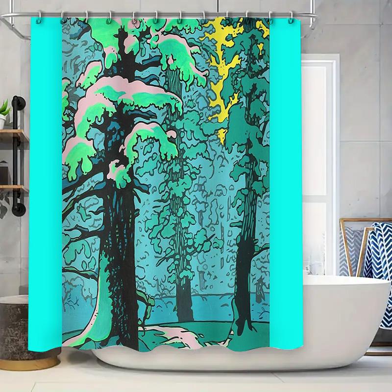 Forest Landscape Shower Curtain Nature Trees Scenic Backdrop Woodsy Bathroom Decor Rustic Shower Curtain Farmhouse Home Decor W60H190(CM)-1 Pcs
Forest Landscape Shower Curtain Nature Trees Scenic Backdrop Woodsy Bathroom Decor Rustic Shower Curtain Farmhouse Home Decor W60H190(CM)-1 Pcs
