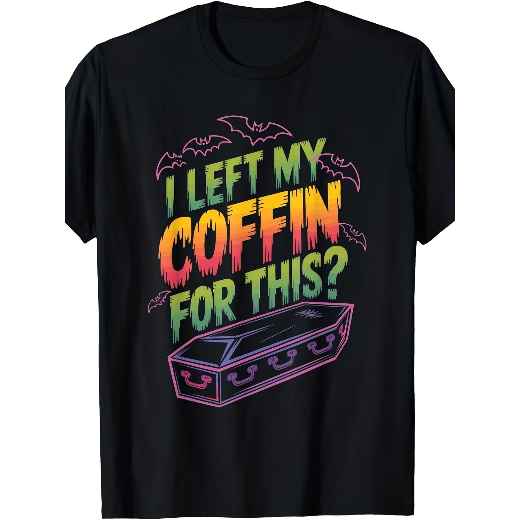 I Left My Coffin for This T-Shirt - Unisex Retro Graphic Tee with Coffin Print,Women s T Shirt XXL чорний
I Left My Coffin for This T-Shirt - Unisex Retro Graphic Tee with Coffin Print,Women s T Shirt XXL чорний