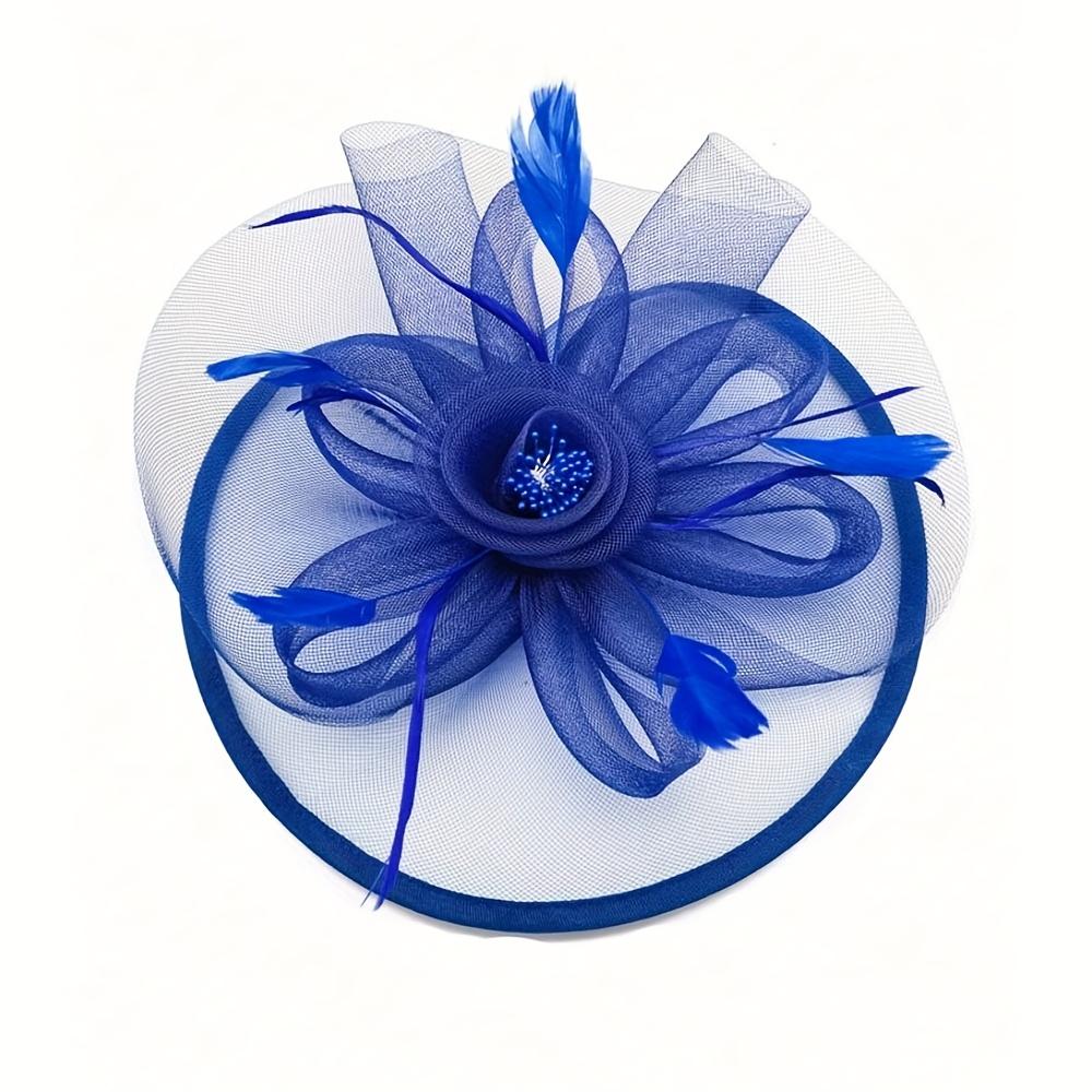 Винтажная шляпа-чародейка в стиле 1950-х 1960-х годов для женщин - повязка на голову из цветочной сетки с зажимом, элегантная для чаепития, дерби в Кентукки, свадебный головной убор королевский синий
Винтажная шляпа-чародейка в стиле 1950-х 1960-х годов для женщин - повязка на голову из цветочной сетки с зажимом, элегантная для чаепития, дерби в Кентукки, свадебный головной убор королевский синий