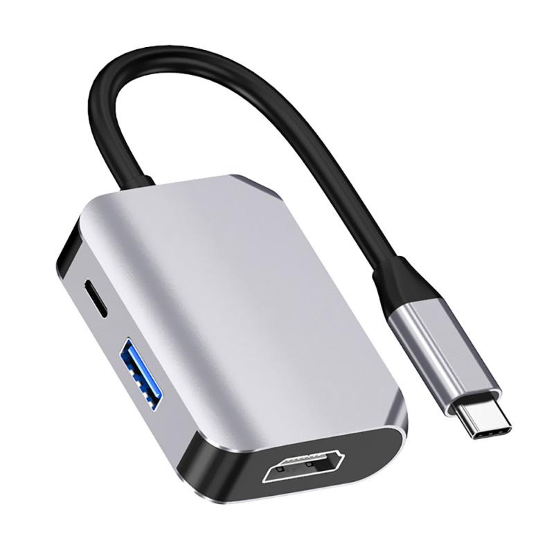 Многопортовый адаптер USB C к мультимедийному порту высокой четкости Type-C, концентратор 3 в 1 с портом USB 3.0 4K
Многопортовый адаптер USB C к мультимедийному порту высокой четкости Type-C, концентратор 3 в 1 с портом USB 3.0 4K