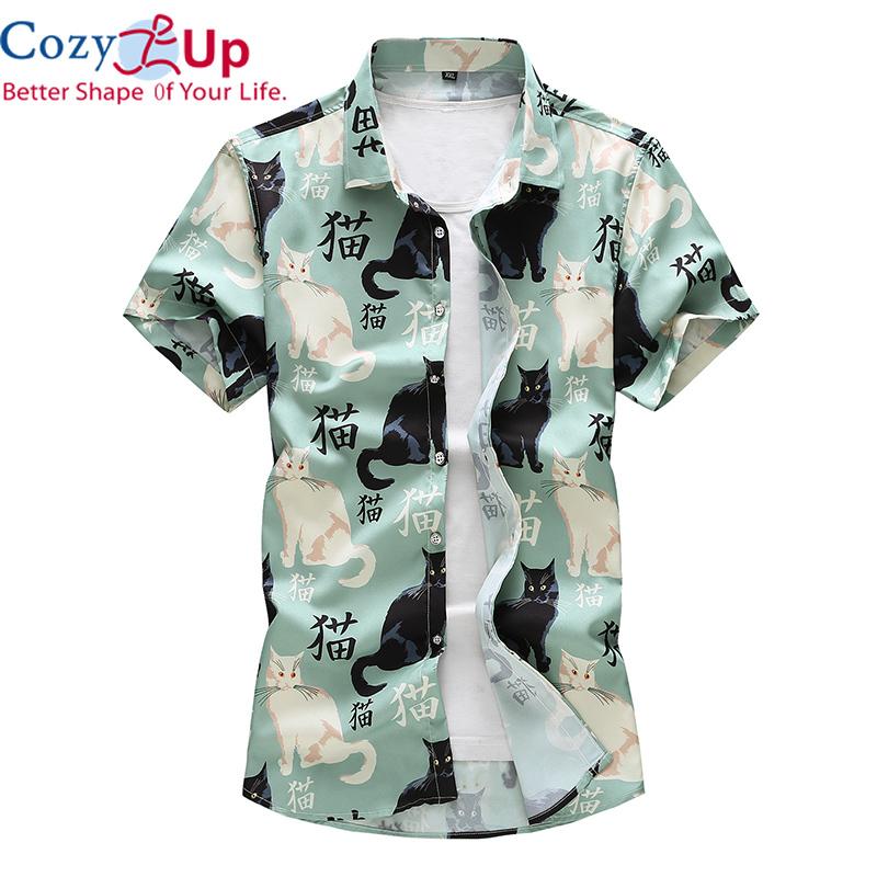Уютный Camisas Де Hombre Летний Harajuku Стиль Cat Печать Короткие рукава Рубашки для мужчин платье Мода Гавайские Unisex Рубашка
Уютный Camisas Де Hombre Летний Harajuku Стиль Cat Печать Короткие рукава Рубашки для мужчин платье Мода Гавайские Unisex Рубашка