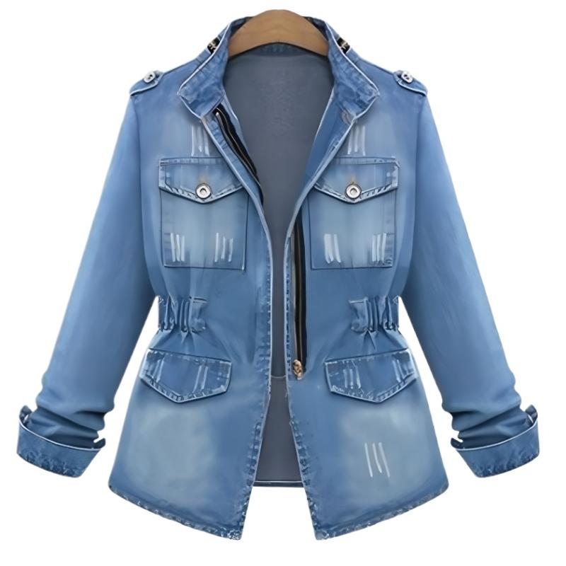 Women Casual Zipper Stand Collar Long Sleeve Slim Washed Denim Jackets Coat Cardigan Spliced Distressed Outerwear XXXXXL
Women Casual Zipper Stand Collar Long Sleeve Slim Washed Denim Jackets Coat Cardigan Spliced Distressed Outerwear XXXXXL