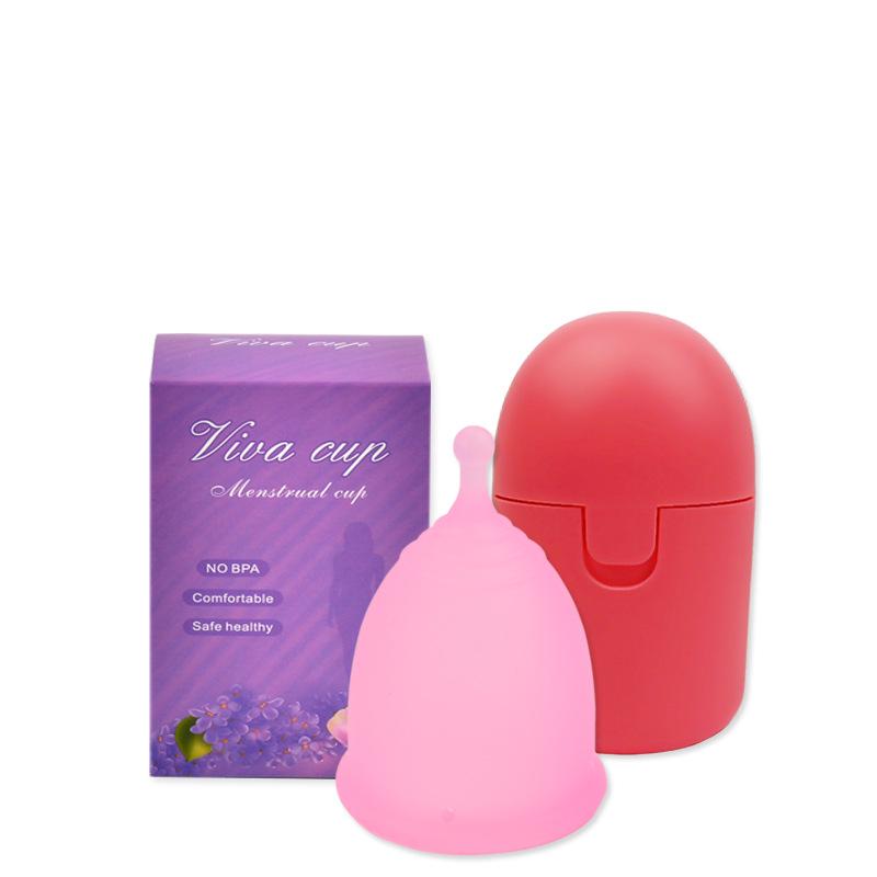 Силіконова менструальна чаша з поліпропіленовою коробкою для зберігання, яку можна стерилізувати за високої температури
Силіконова менструальна чаша з поліпропіленовою коробкою для зберігання, яку можна стерилізувати за високої температури
