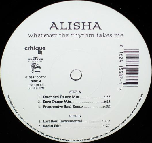 12-дюймовая пластинка ALISHA - Wherever The Rhythm Takes Me 01624155871 Critique 1996 US Танцевальная и Электронная Б/У
12-дюймовая пластинка ALISHA - Wherever The Rhythm Takes Me 01624155871 Critique 1996 US Танцевальная и Электронная Б/У