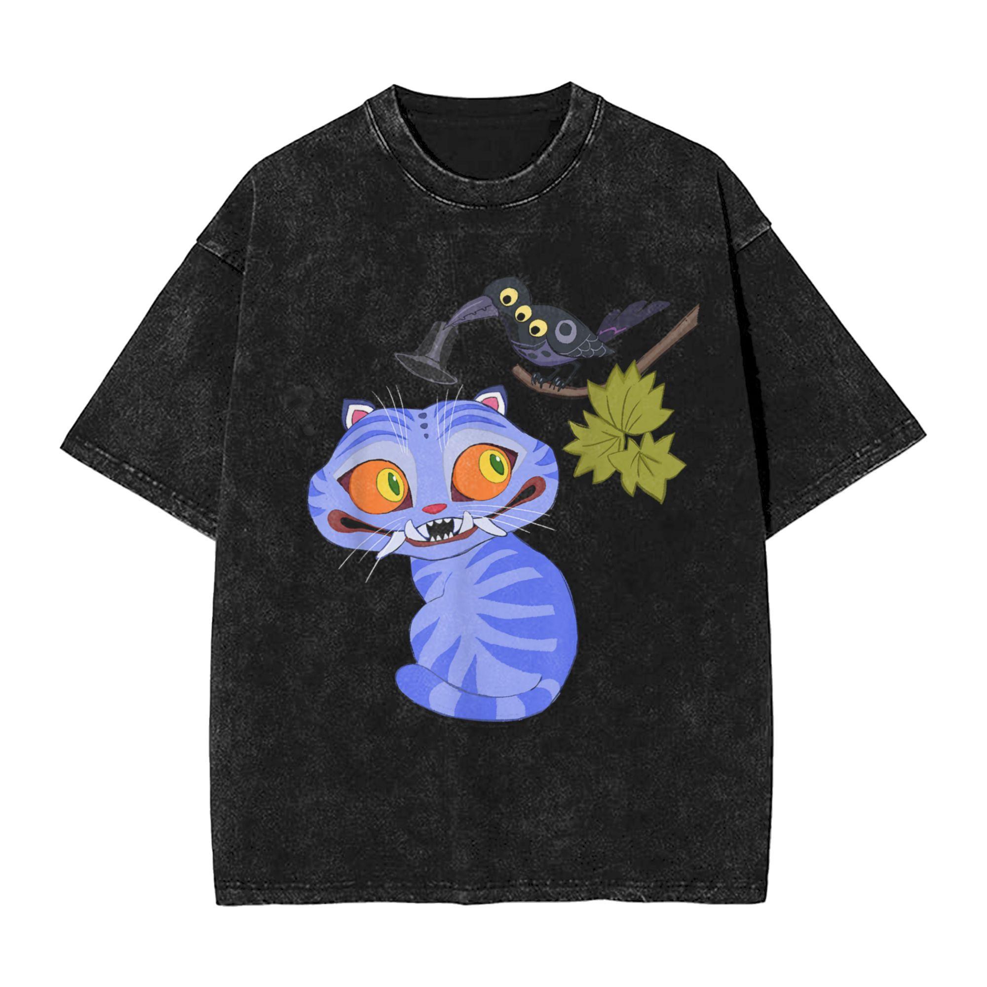 Women Vintage Derby Blue Tiger Kpop Demon Hunters T-Shirts Crew Neck Cotton Washed T Shirt Short Sleeve Tees Clothes 3XL
Women Vintage Derby Blue Tiger Kpop Demon Hunters T-Shirts Crew Neck Cotton Washed T Shirt Short Sleeve Tees Clothes 3XL