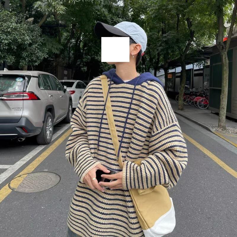 Men s Retro Striped Hooded Sweater - Versatile Autumn/Winter Casual Top Jacket XL імбирний/жовтий
Men s Retro Striped Hooded Sweater - Versatile Autumn/Winter Casual Top Jacket XL імбирний/жовтий