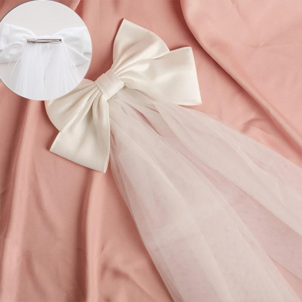 Gauze White Bridal Tulle Multi Layer Bow Veil with Comb Wedding Bridal Veil Girls Hair Accessories Clip
Gauze White Bridal Tulle Multi Layer Bow Veil with Comb Wedding Bridal Veil Girls Hair Accessories Clip