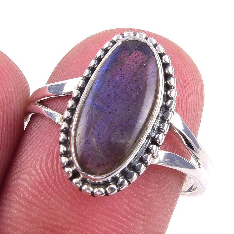 Natural Labradorite Gemstone Handmade 925 Solid Sterling Silver Ring Size 8 S9c80
Natural Labradorite Gemstone Handmade 925 Solid Sterling Silver Ring Size 8 S9c80