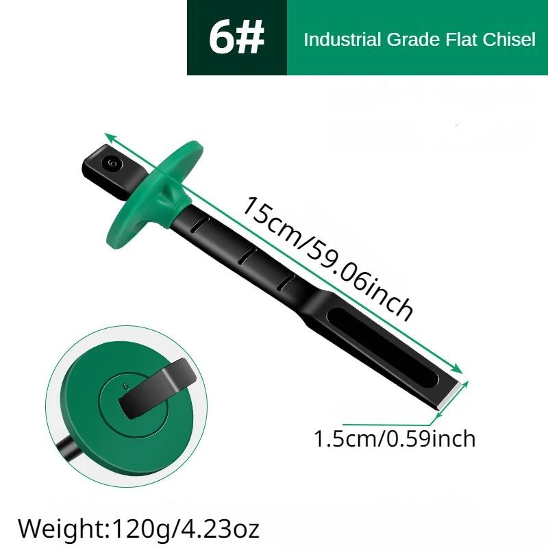 Chisel Concrete Tool Flat Chisel Head Masonry Cement Stone Splitter Chrome Vanadium Steel for Concrete Brick Wall Rock 6 Inch
Chisel Concrete Tool Flat Chisel Head Masonry Cement Stone Splitter Chrome Vanadium Steel for Concrete Brick Wall Rock 6 Inch