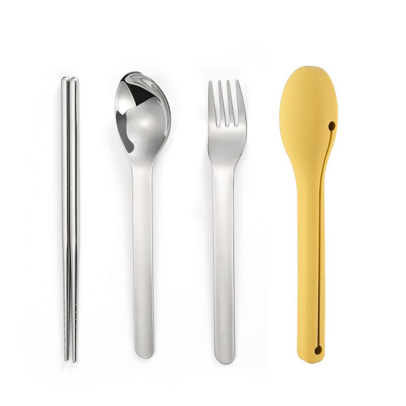 3 шт./набор 3 в 1 портативный набор столовых приборов для путешествий из нержавеющей стали 304 палочки для еды вилка ложка студенческие столовые приборы кухонная утварь
3 шт./набор 3 в 1 портативный набор столовых приборов для путешествий из нержавеющей стали 304 палочки для еды вилка ложка студенческие столовые приборы кухонная утварь