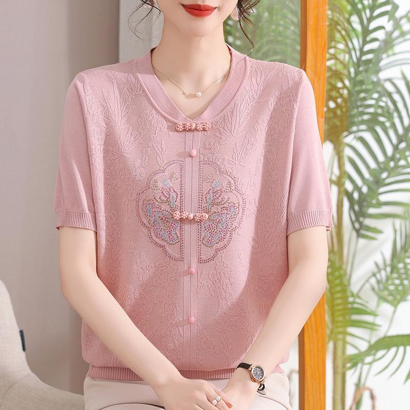 Mother s Day Summer Ice Silk Chinese Top for Middle-Aged Women 3XL (suggested for 135-155 jin) рожевий
Mother s Day Summer Ice Silk Chinese Top for Middle-Aged Women 3XL (suggested for 135-155 jin) рожевий